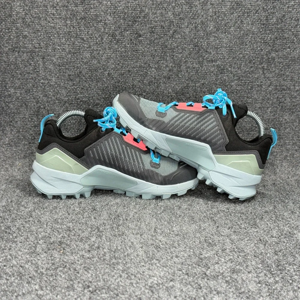 Adidas Terrex Swift R3 Hiking Shoes Women 6.5 Magic Grey Acid Red Athletic Trail